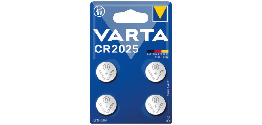 Pile bouton - Lithium Energy - CR2025 - lot de 4