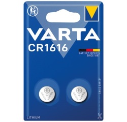 Pile bouton - Lithium - CR1616 - lot de 2