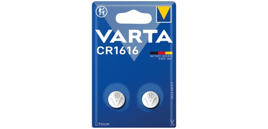 Pile bouton - Lithium - CR1616 - lot de 2