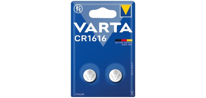 Pile bouton - Lithium - CR1616 - lot de 2