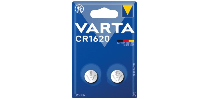 Pile bouton - Lithium - CR1620 - lot de 2