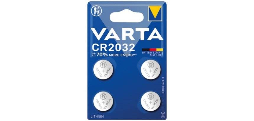 Pile bouton - Lithium - CR2032 - lot de 4