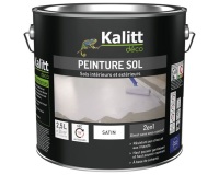 Peinture sol 2 en 1 Satin 2.5 L - Blanc Pur