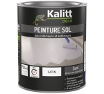 Peinture sol 2 en 1 Satin 0.75 L - Gris Silex