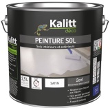 Peinture sol satin - 2 en 1 - intérieur et extérieur - 2.5 L - gris argenté