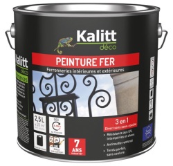 Peinture fer  3-en-1 intérieur et extérieur 2,5 L Brillant - Blanc