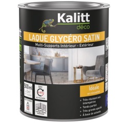 Laque glycéro Satin Multi-supports 0.5 L - Brun Chocolat