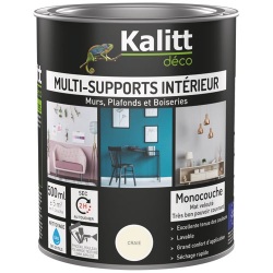 Peinture acrylique mat - multi-supports - 0.5 L - craie