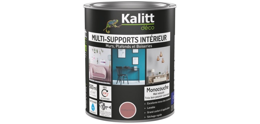 Peinture multi-supports 0,5 L Acrylique Mat - Terracotta