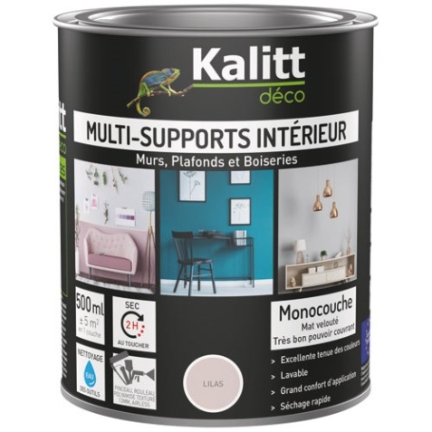 Peinture acrylique mat - multi-supports - 0.5 L - lilas