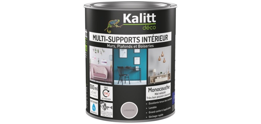 Peinture multi-supports 0,5 L Acrylique Mat - Lavandin