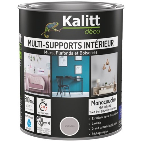 Peinture acrylique mat - multi-supports - 0.5 L - lavandin
