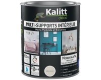 Peinture multi-supports 0,5 L Acrylique Mat - Gris Galet