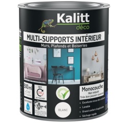 Peinture multi-supports 0,5 L Acrylique Mat - Blanc