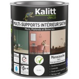 Peinture acrylique satin - multi-supports - 0.5 L - blanc