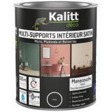 Peinture acrylique satin - multi-supports - 0.5 L - noir