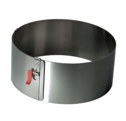 Cercle à pâtisserie extensible 18-30 cm / Hauteur 10 cm