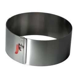 Cercle à pâtisserie extensible 18-30 cm / Hauteur 7 cm