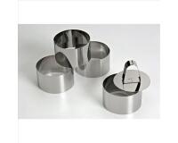 Lot de 4 cercles à mousse 7.5 cm + poussoir