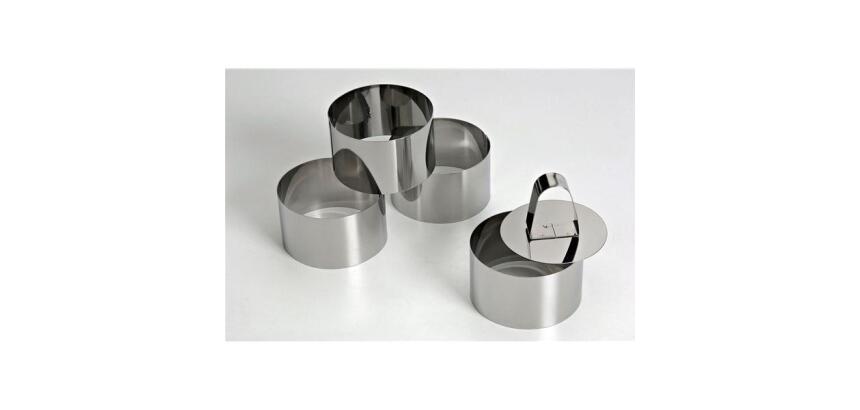 Lot de 4 cercles à mousse 10cm + 1 poussoir