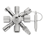 Clé universelle pour armoires de commande - 10 profilés  - 2 croix - 1 clé