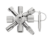 Clé universelle pour armoires de commande - 10 profilés  - 2 croix - 1 clé