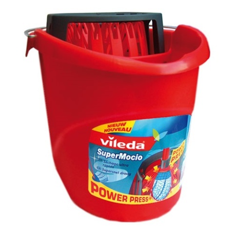 Vileda Super Mocio balai à franges et balai-éponge Rouge