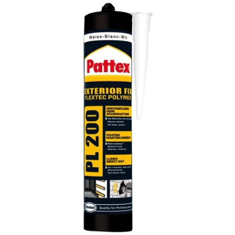 Pattex colle fixation PL200 cartouche 450g blanc