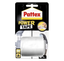 PATTEX Adhésif Réparation Power Tape Blanc Blister 5m - 50mm
