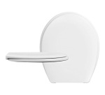 Abattant WC - duroplast - LongBeach - ovale type sandwich - blanc