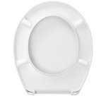 Abattant WC - duroplast - LongBeach - ovale type sandwich - blanc