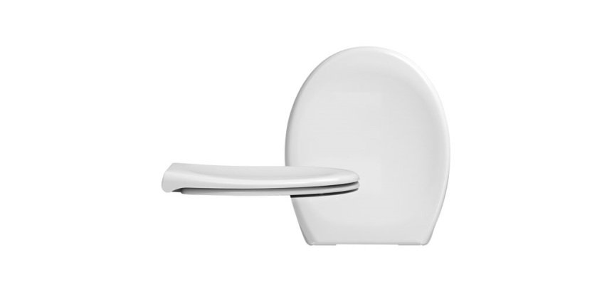 Abattant WC - duroplast - Pebble Beach - frein de chute - déclipsable - bla