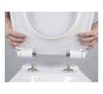 Abattant WC - duroplast - Pebble Beach - frein de chute - déclipsable - bla