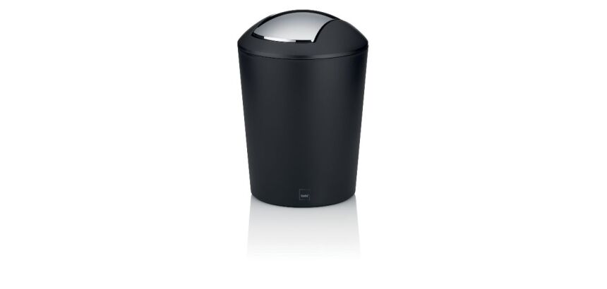 Poubelle 1,7 L Noire - Marta