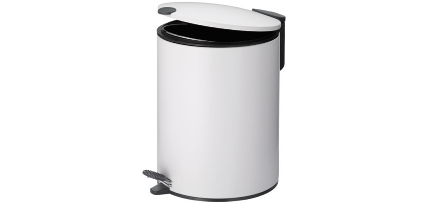Poubelle 5 L Blanche - Mats