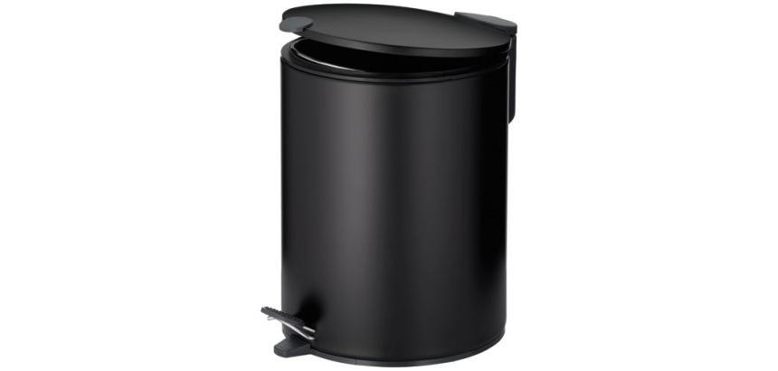 Poubelle 5 L Noire - Mats