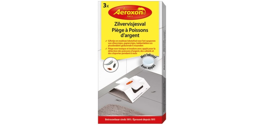 Piège adhésif à poisson d'argent - lot de 3 pièges