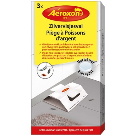 Piège à poisson d'argent - lot de 3 pièges