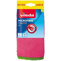 Lavette microfibre Vileda Colors XL - Lot de 2