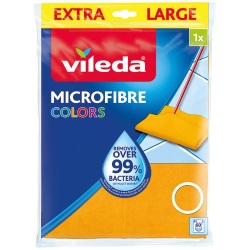 Serpillière microfibre Vileda Colors extra large 49 x 60 cm, coloris assortis