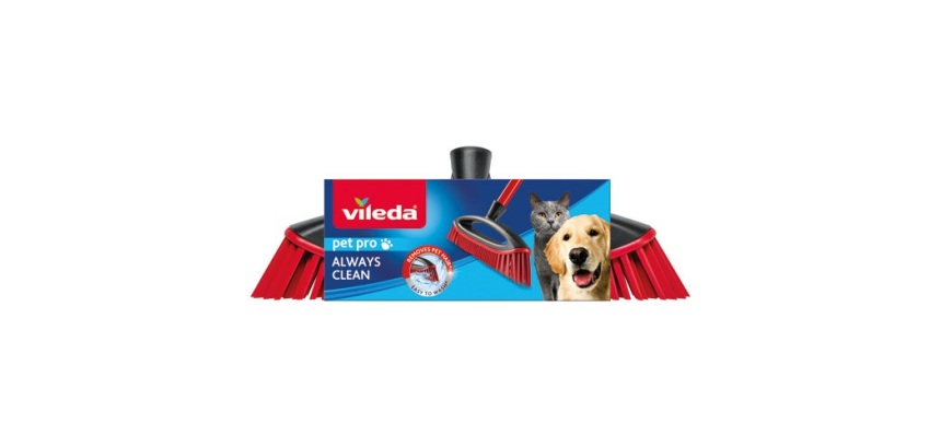 Balai Vileda Always Clean Pet Pro, noir/rouge