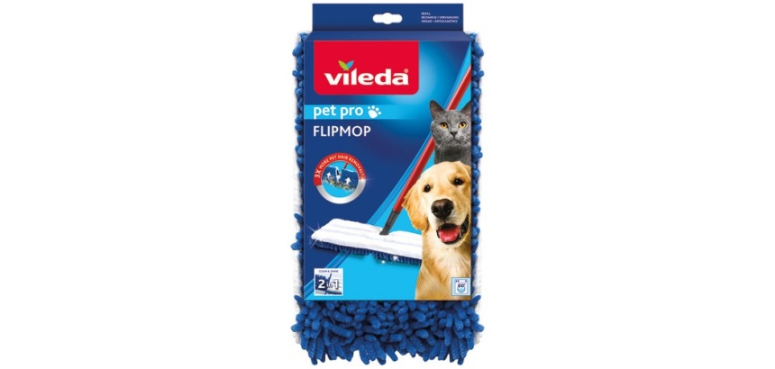 Housse de rechange Vileda Flipmop Pet pro 2 en 1