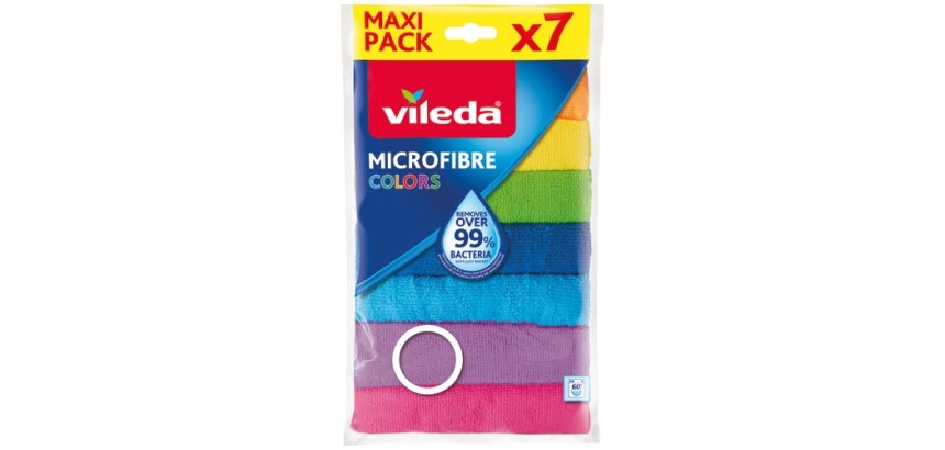 Lavette microfibre - Colors - 30x30 cm - lot de 7 - GSB