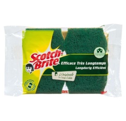 Eponge grattante - classic - vert - lot de 2