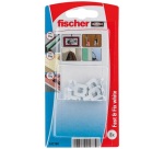 Crochet - Fast & Fix - supporte 5 Kg - blanc - lot de 8