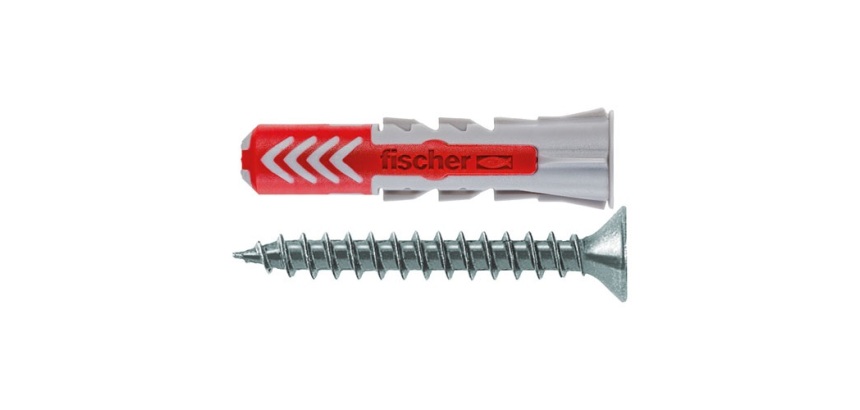 Cheville - DuoPower - 8 x 40 S - avec vis - boîte à fenêtre de 50