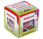 Cheville - DuoPower - 8 x 65 S - avec vis - boîte à fenêtre de 25