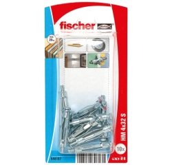 Cheville métallique - pour corps creux - HM 4 x 32 S BP K NV - avec vis mét