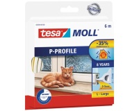 Bourrelet caoutchouc.p-profile 6x9mm L blanc 6 metres