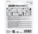 Crochet - Powerstrips - déco - supporte 1 Kg - transparent - lot de 2